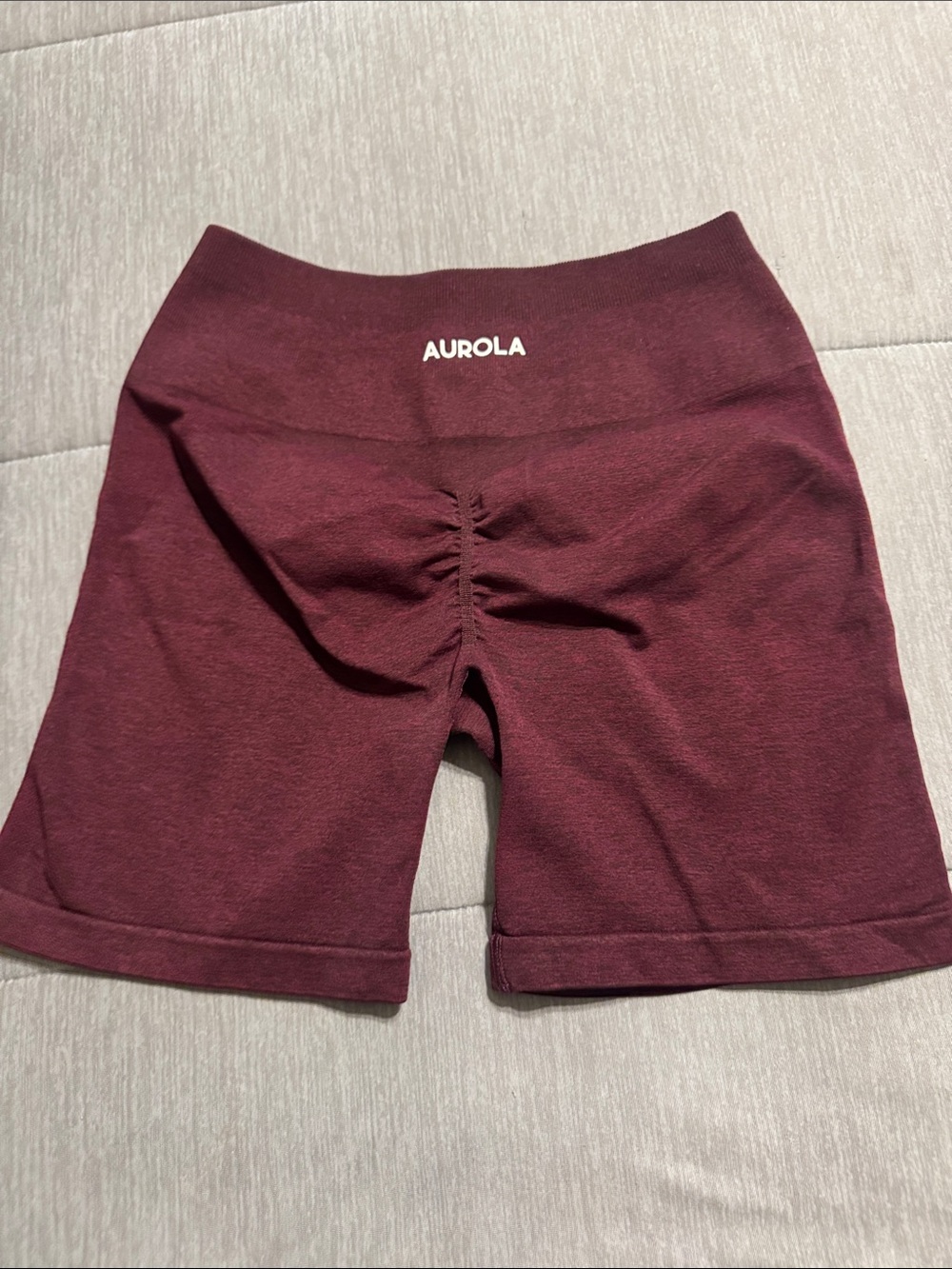 Aurola Women's High-Rise Wine Bike Shorts